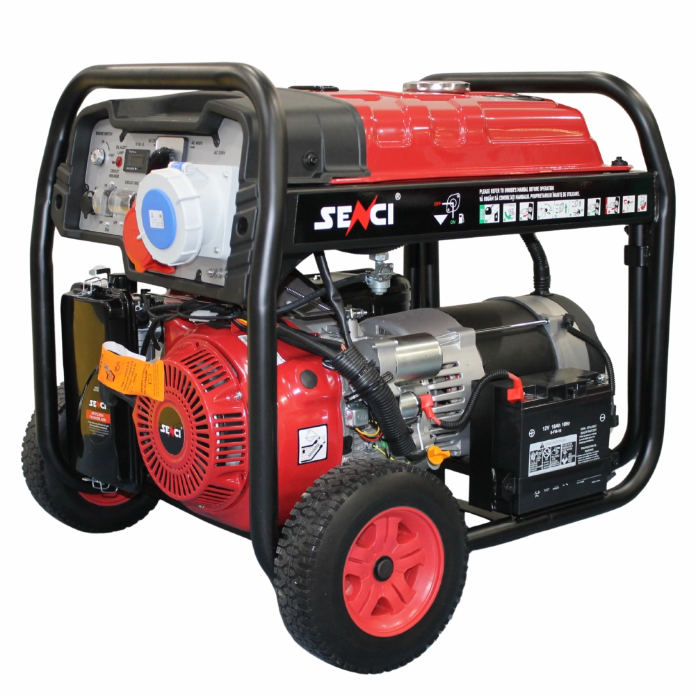 Generator SENCI SC12000TEQ EVO 9.5kW 230V/400V roti si manere incluse - imagine 3
