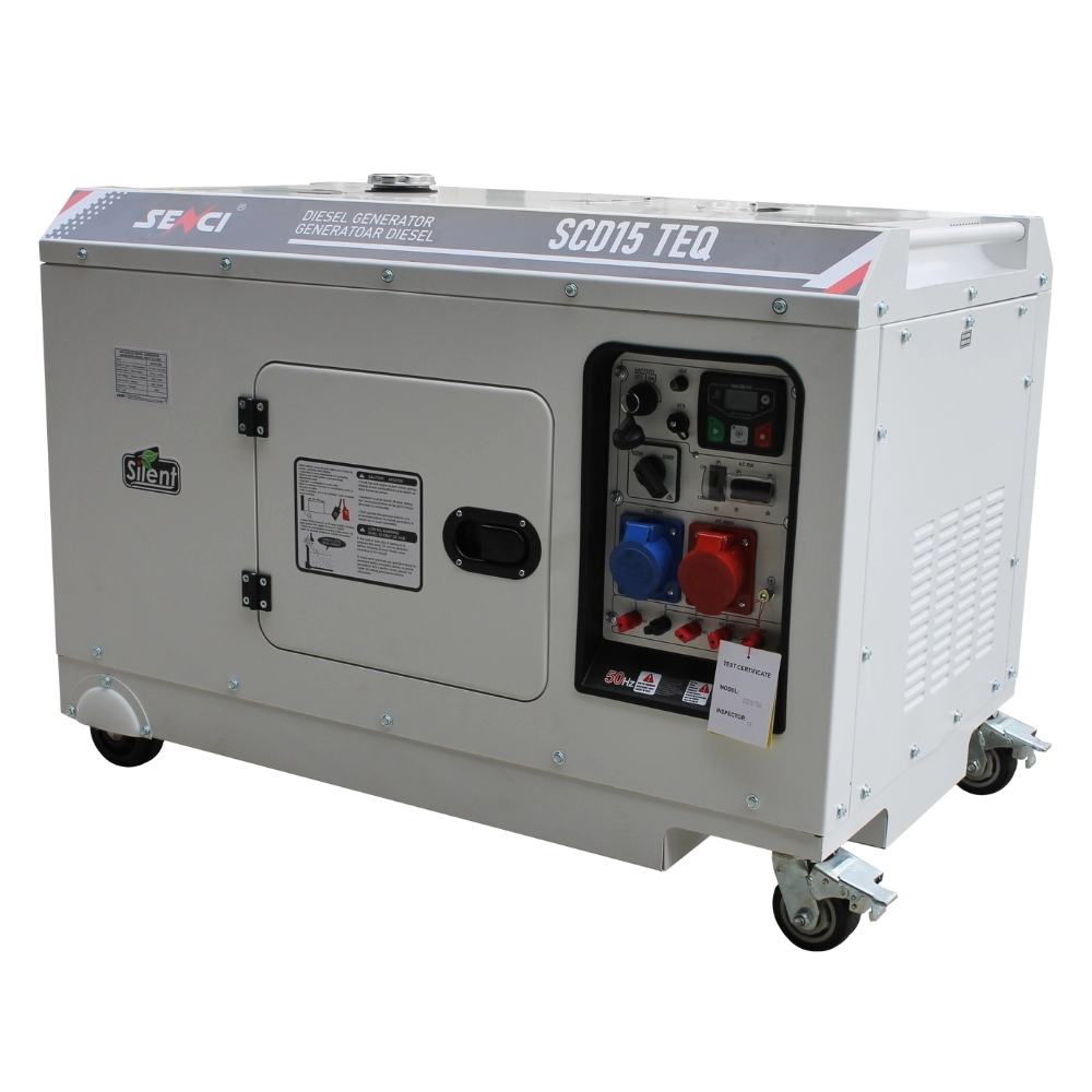 Generator insonorizat Senci SCD15 TEQ putere max 15kVA 230V/400V, Diesel, fara ATS - imagine 2