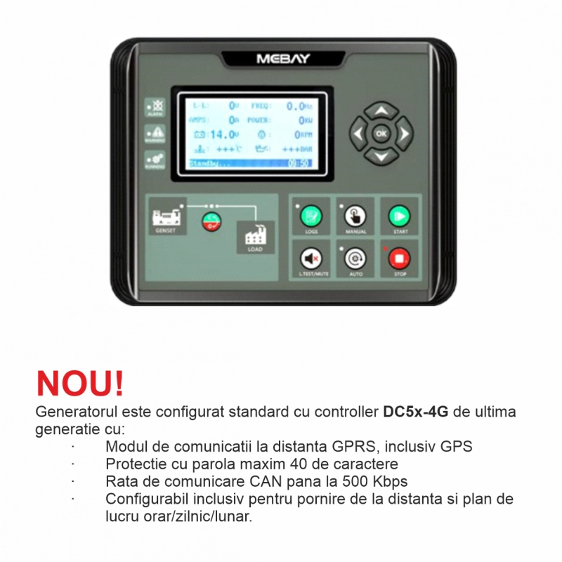 Generator insonorizat SENCI SCDE19i-YSM putere maxima 19 kVA 230V ATS inclus - imagine 3