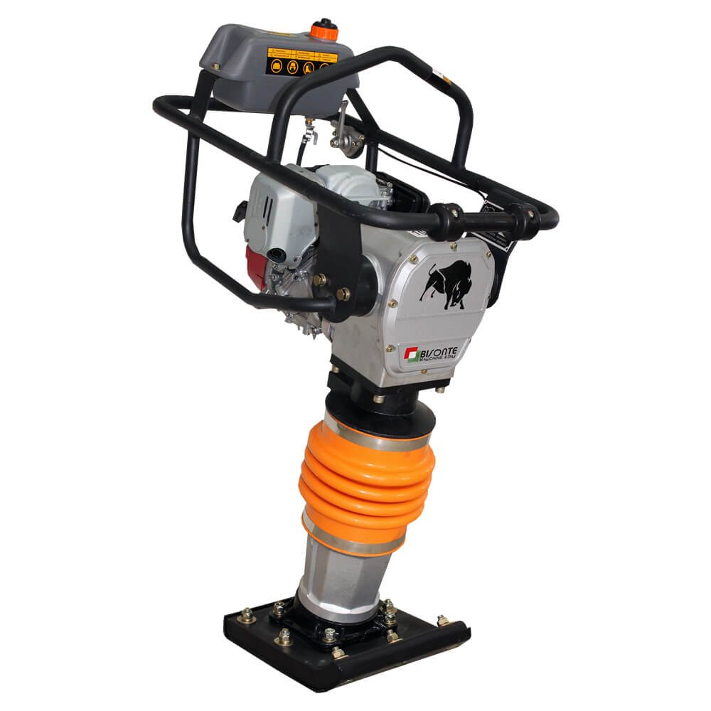 Mai compactor Bisonte MC72-H, 14 kN, motor Honda, benzina 2.8 cp, greutate 68 kg - imagine 2