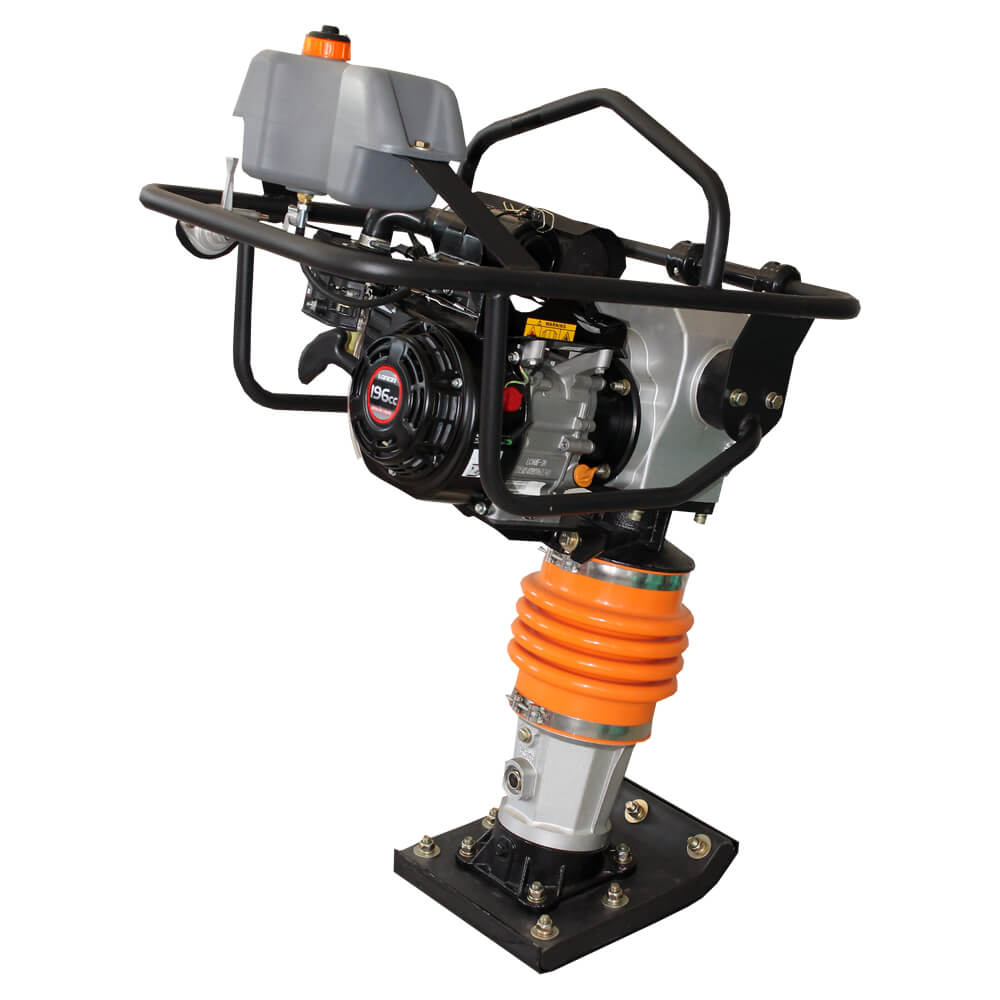 Mai compactor Bisonte MC80-L, 10.7 kN, motor Loncin, benzina 5.5 cp, greutate 79 kg - imagine 3